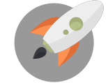 Graphic of rocket