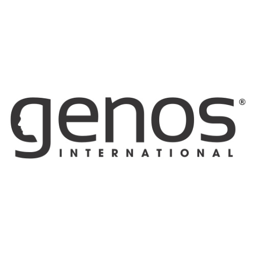 Logo for Genos International.