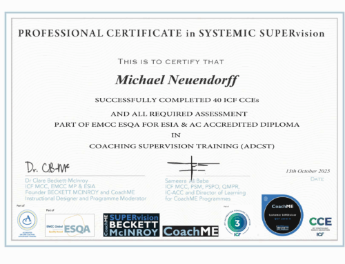 Bay Area Executive Coach is Now a Credentialed Coach Supervisor