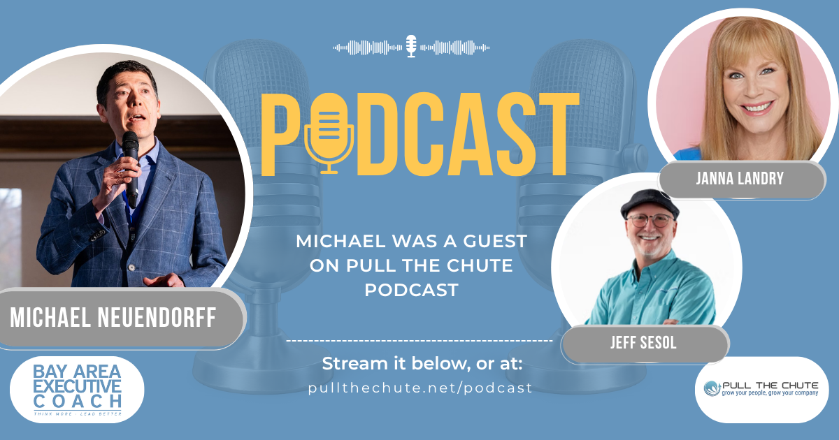 Michael was a guest on Pull the Chute podcast A graphic that shows Michael was a guest on Pull the Chute podcast